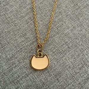 Gold Cat Pendant Necklace